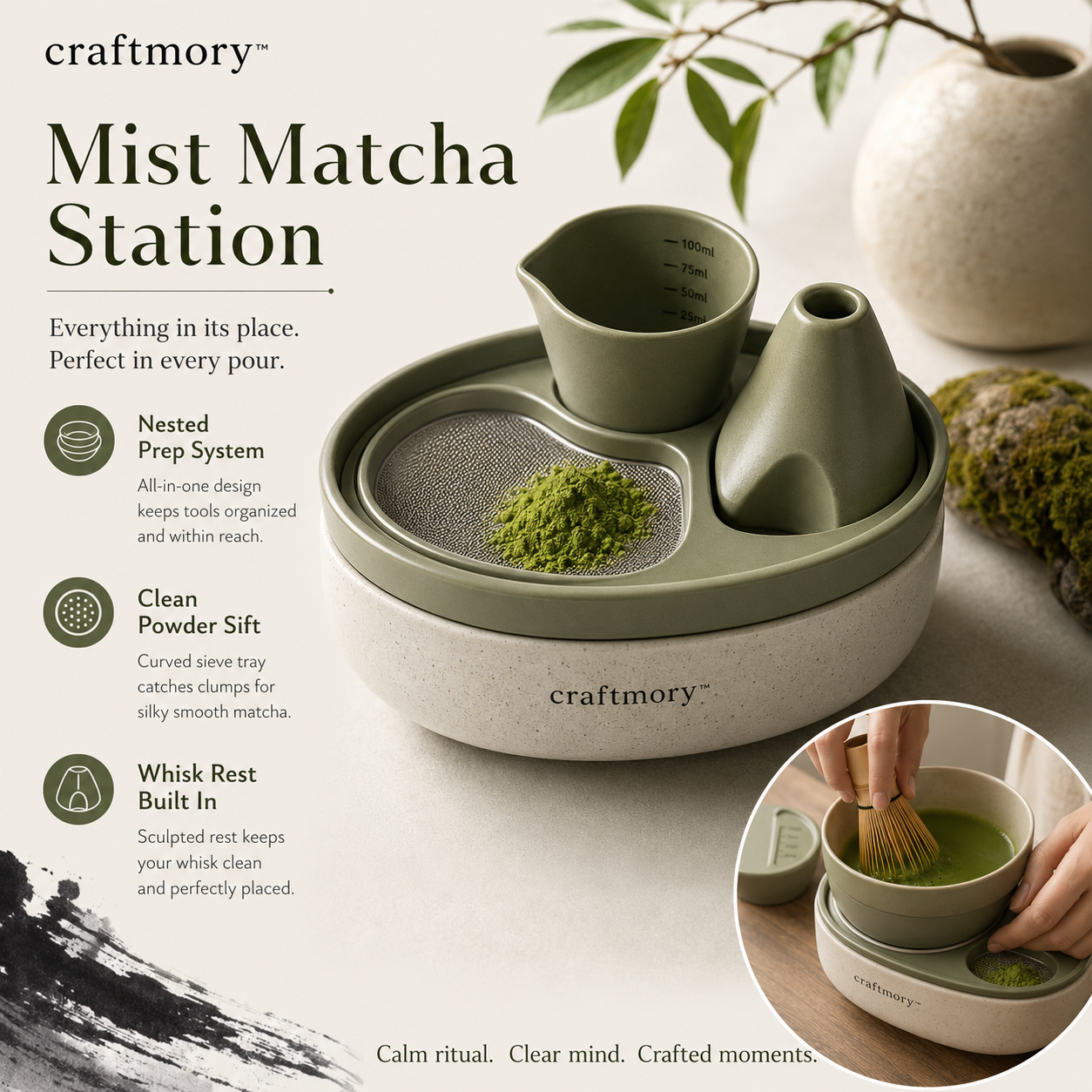 🍵 Craftmory™ Mist Matcha Station