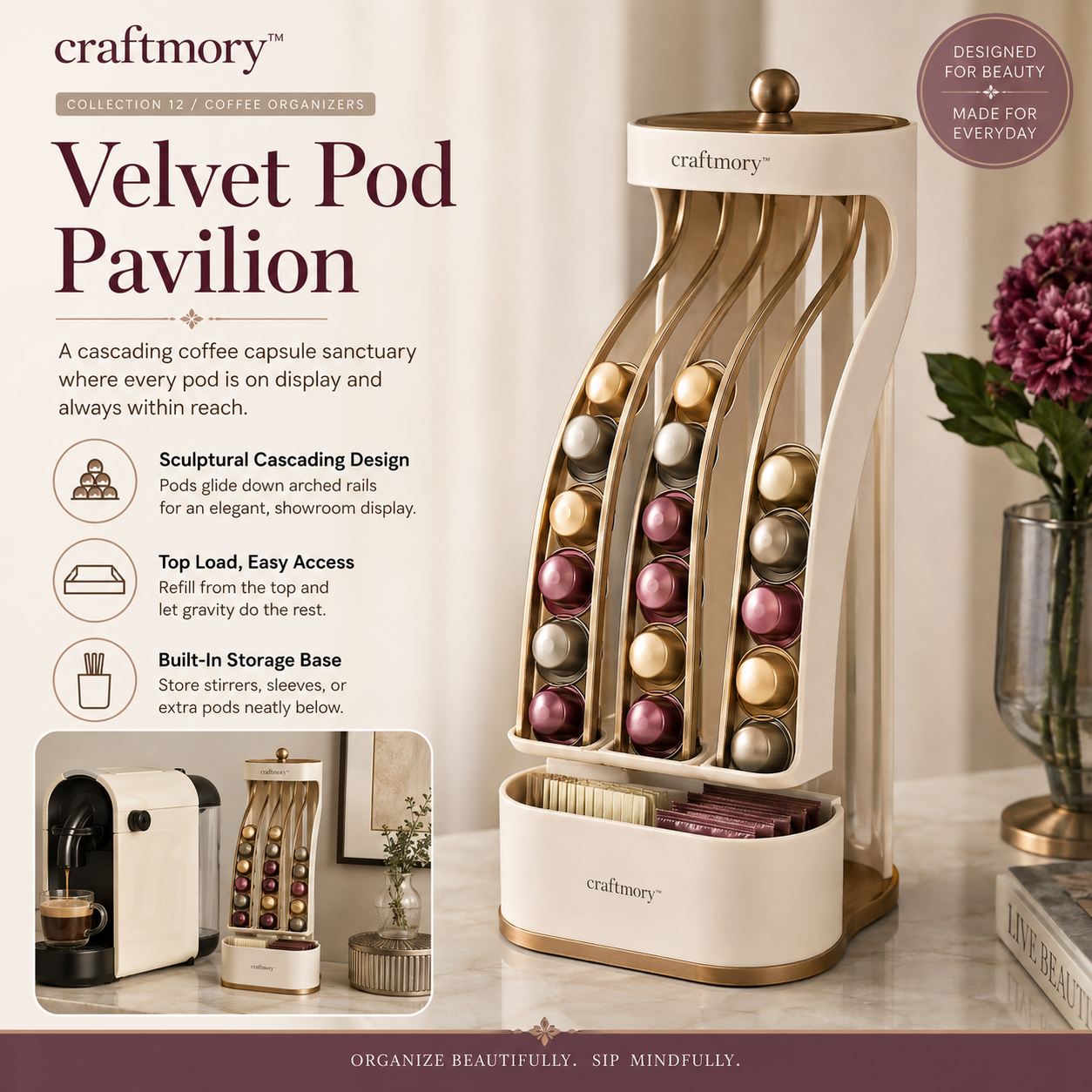 🎟️ Craftmory™ Velvet Pod Pavilion